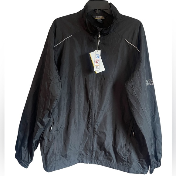 CORE 365 Mens Unlined Lightweight Full Zip Water Resistant Windbreaker Jacket M - Picture 2 of 16